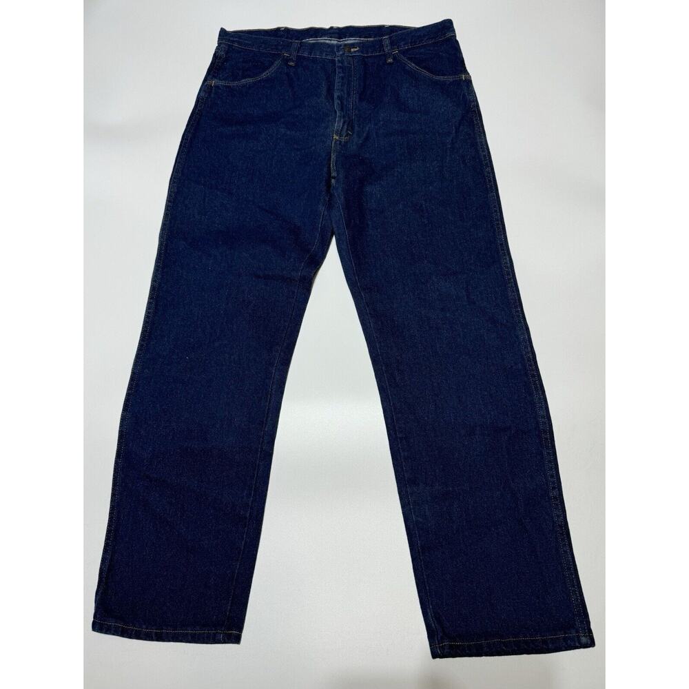 Rustler Heavyweight Jeans Mens 38 X 32 Regular Fit Straight Leg Workwear Durable